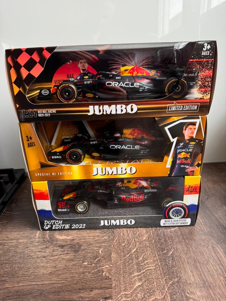 Jumbo max verstappen auto’s, Ophalen of Verzenden, Nieuw, Bburago