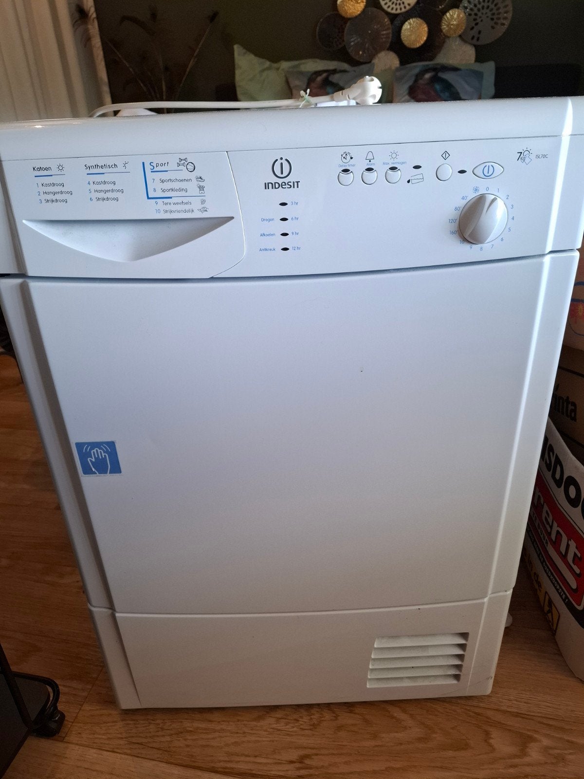 Indesit condens wasdroger, Witgoed en Apparatuur, Wasdrogers, Ophalen, 6 tot 8 kg, Niet werkend, 85 tot 90 cm