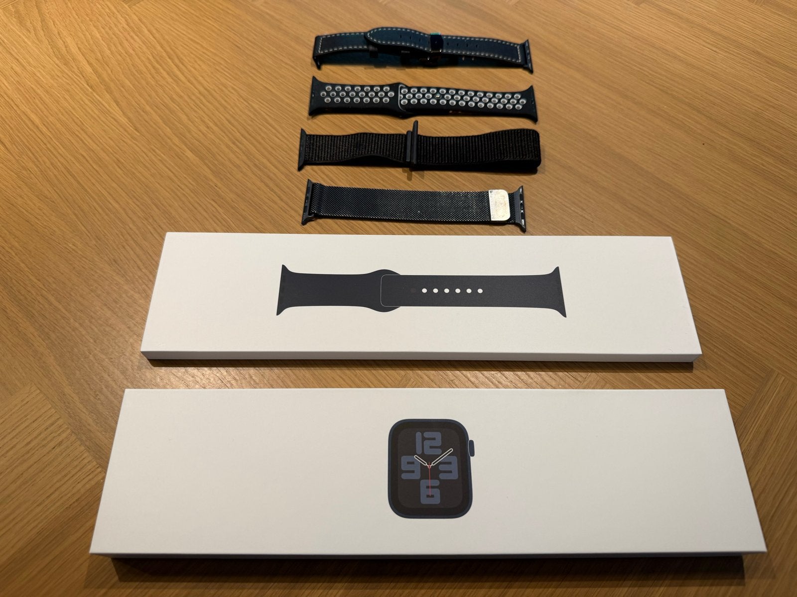 Apple Watch SE (2e Gen) 44mm Midnight Aluminium GPS, Gebruikt, Zwart, IOS, Ophalen of Verzenden