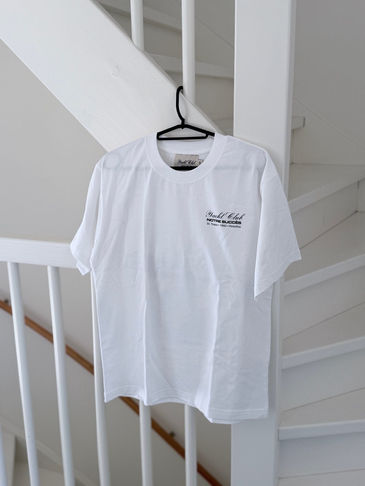 Yacht Club Notre Succès T-shirt met Amalfi Sails print, Wit, Ophalen of Verzenden, Zo goed als nieuw, Korte mouw