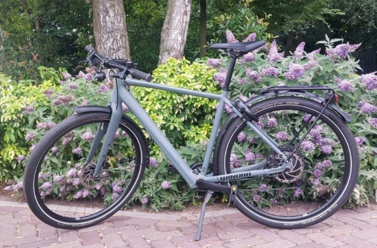 Winora E-Flitzer E-bike 50 cm, Zo goed als nieuw, 47 tot 51 cm, 50 km per accu of meer, Ophalen