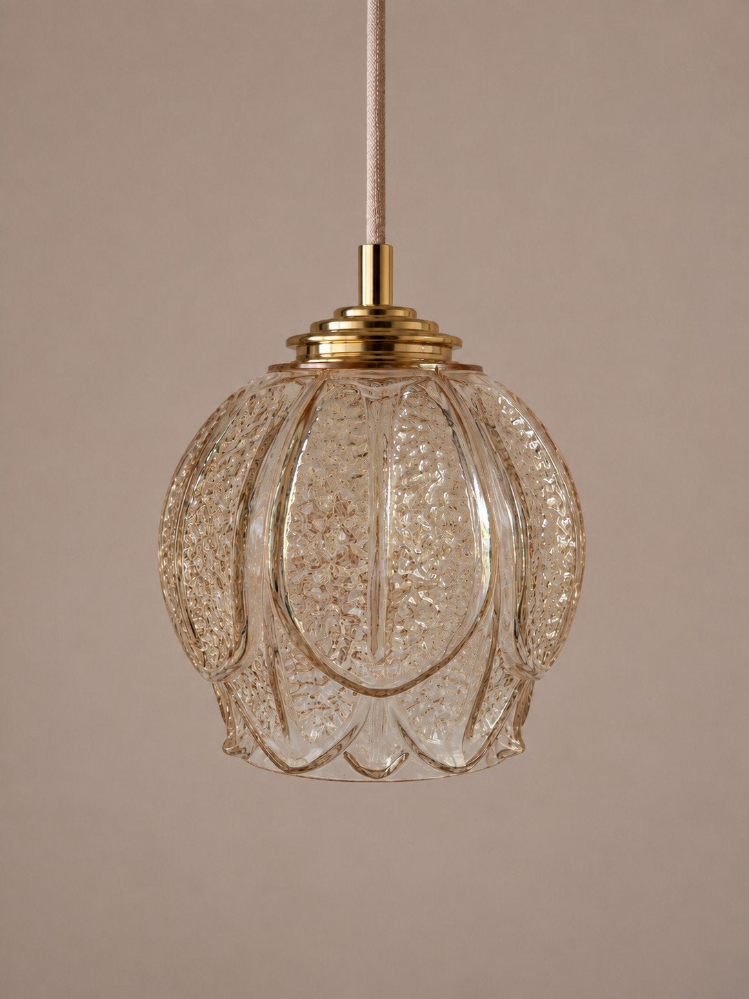 Vintage hanglamp | Bollamp | Bubble lamp | Amerkleur, Ophalen of Verzenden, Glas