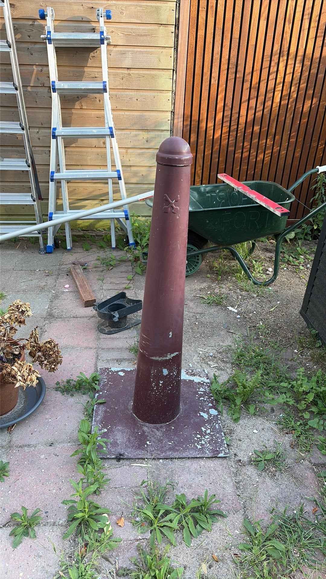 Amsterdammertje paaltje Leiden, Ophalen, Zo goed als nieuw, Minder dan 180 cm, Palen
