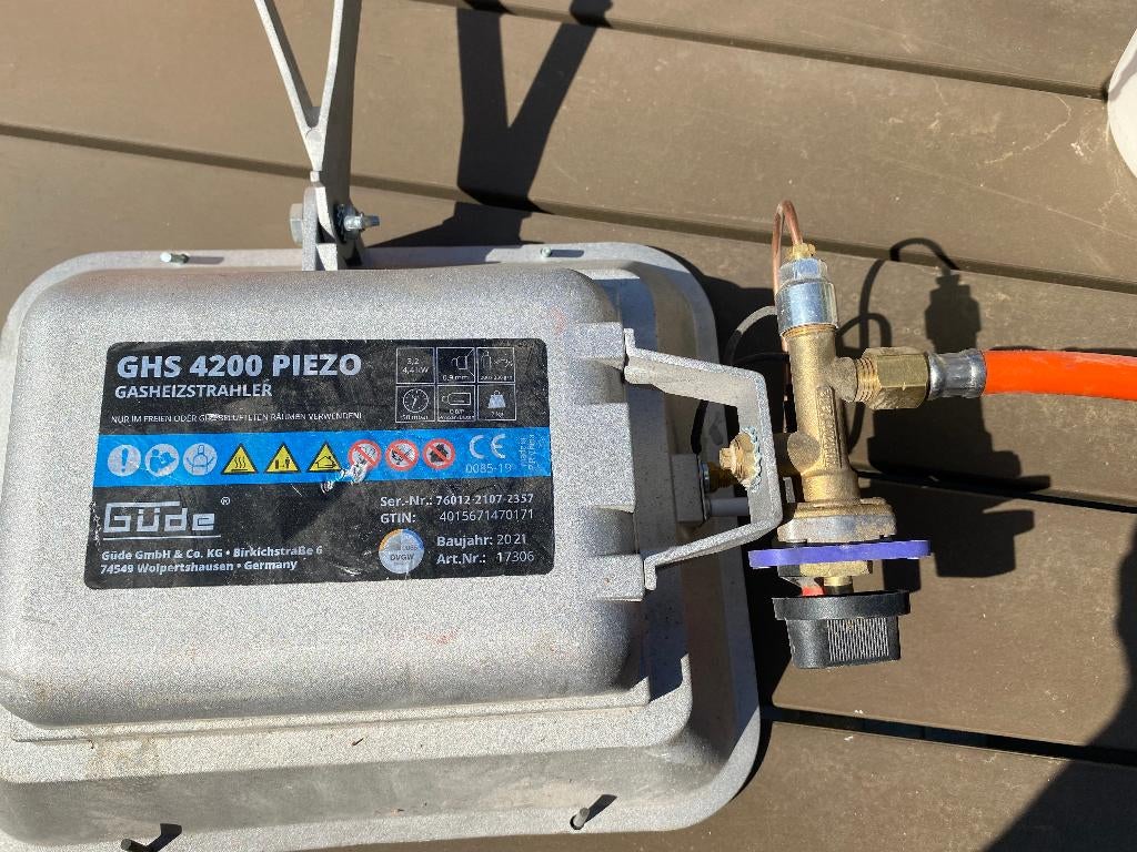 gasstraler terrasverwarmer, Ophalen, Zo goed als nieuw, Gas