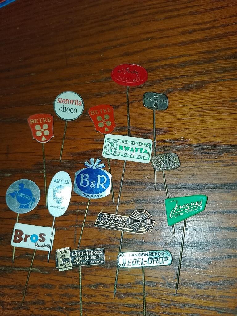 Snoep merk pins, Verzenden, Gebruikt, Merk, Speldje of Pin