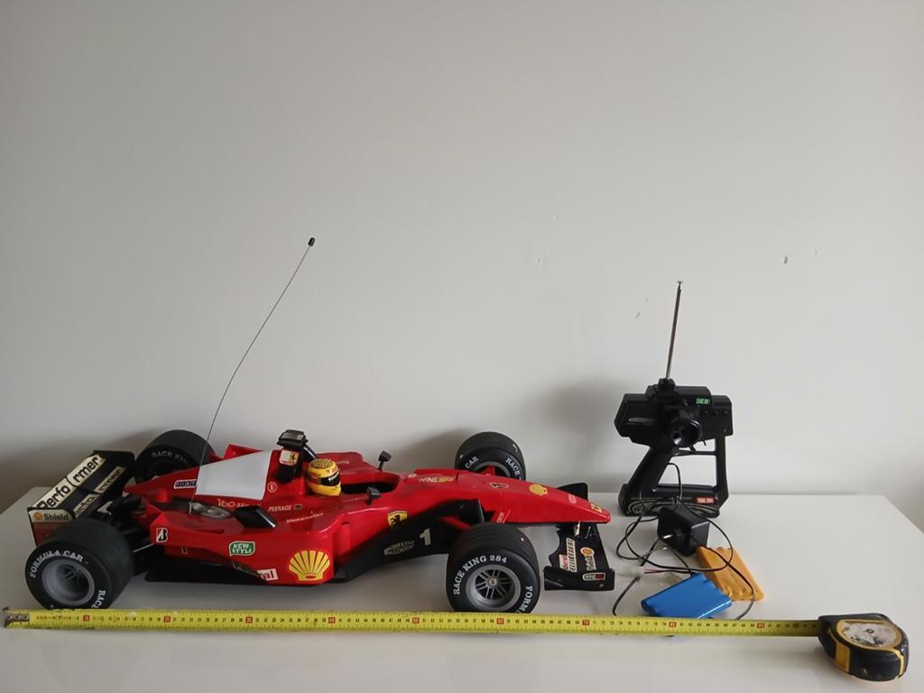 Grote Vintage Ferrari F1 RC Auto Schaal 1:6 - Eyecatcher, Elektro, Gebruikt, Ophalen of Verzenden, Auto onroad