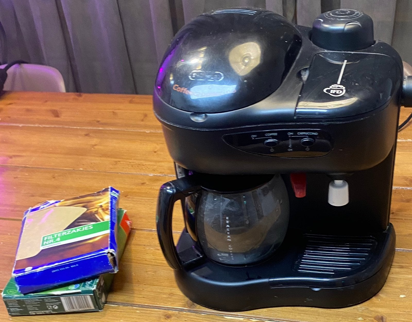 DELONGHI DC300IS KOFFIEZETAPPARAAT, Afneembaar waterreservoir, Gebruikt, Koffiemachine, Gemalen koffie
