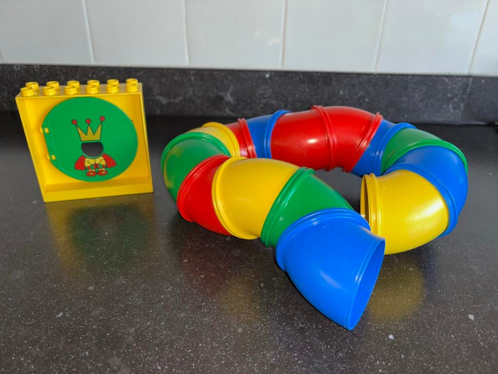 Lego Duplo buizen met aansluiting en koning, Ophalen of Verzenden, Gebruikt, Losse stenen, Duplo