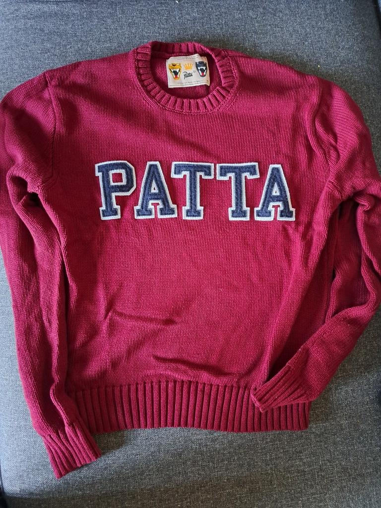Patta bordeauxrood knitted sweater maat XS, Ophalen of Verzenden, Zo goed als nieuw, Maat 34 (XS) of kleiner, Rood
