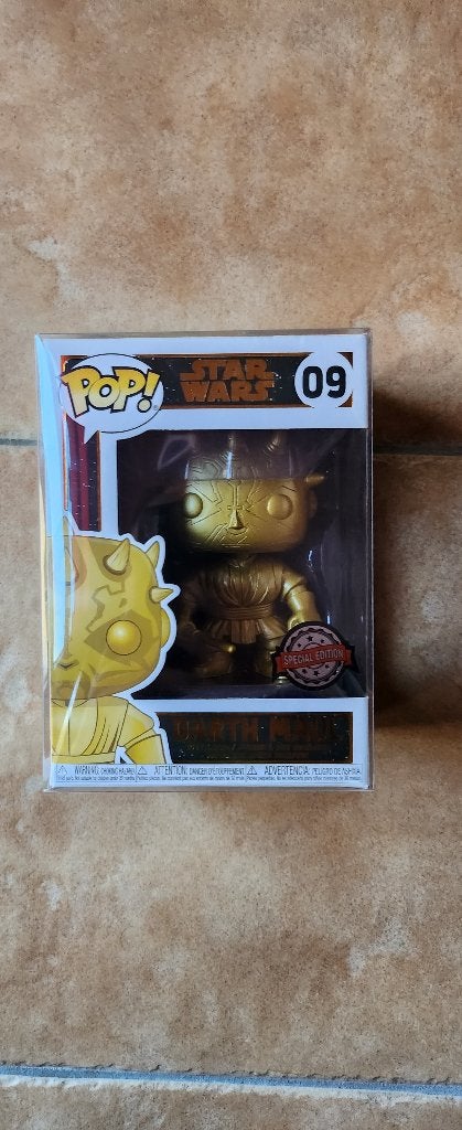 Star wars gold darth maul gamestop exclusive funko pop, Ophalen of Verzenden, Nieuw