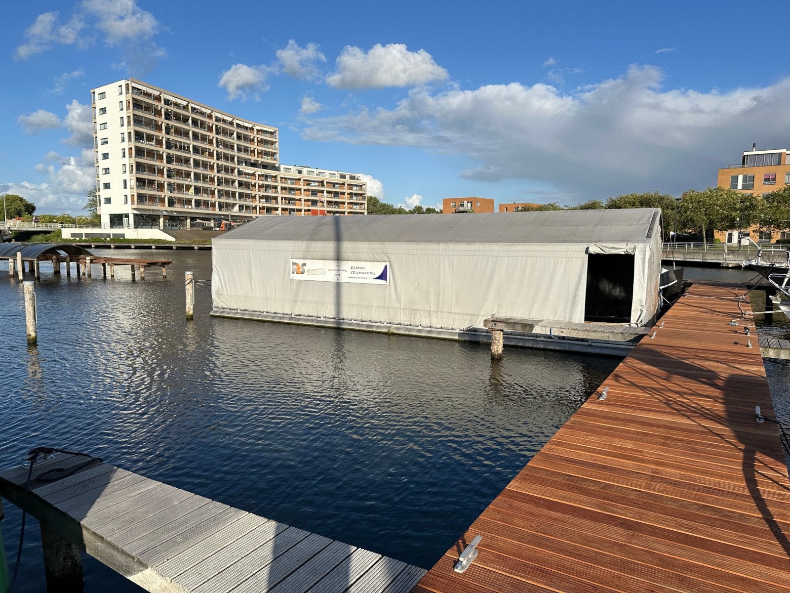 Boothuis / Winterstalling tent voor boot - 12.5m x 4.8m, Watersport en Boten, Ophalen, Gebruikt, Overige typen