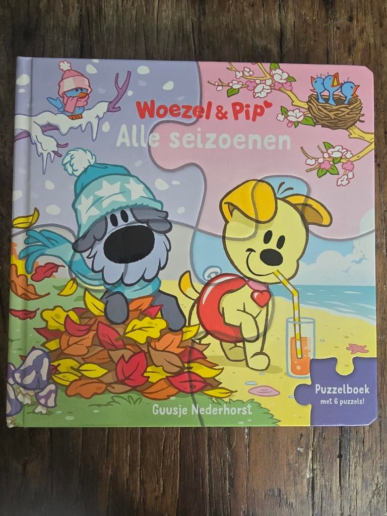Woezel & Pip: Alle seizoenen - Puzzelboek, Ophalen of Verzenden, Zo goed als nieuw, Guusje Nederhorst, Fictie algemeen