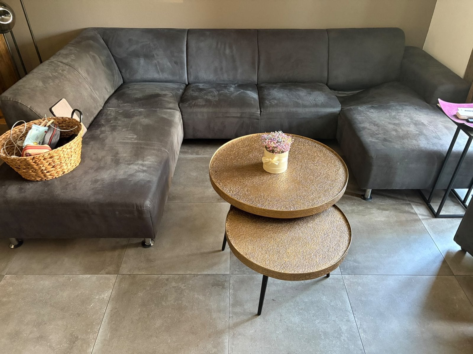 !ZSM weg! Grote Knibbeler Hoekbank - Comfortabel en Ruim, Ophalen, Gebruikt, Hoekbank, 300 cm of meer