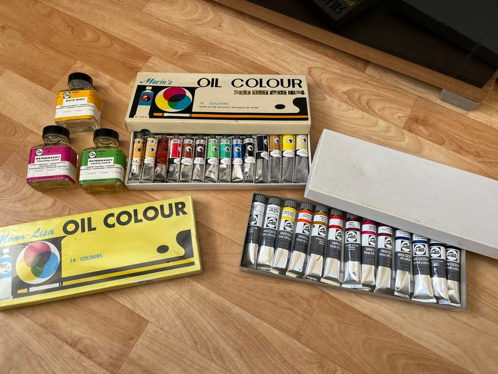 Olieverf - Talens (Van Gogh), Mona-Lisa, Marie’s Oil, Hobby en Vrije tijd, Schilderen, Ophalen, Zo goed als nieuw