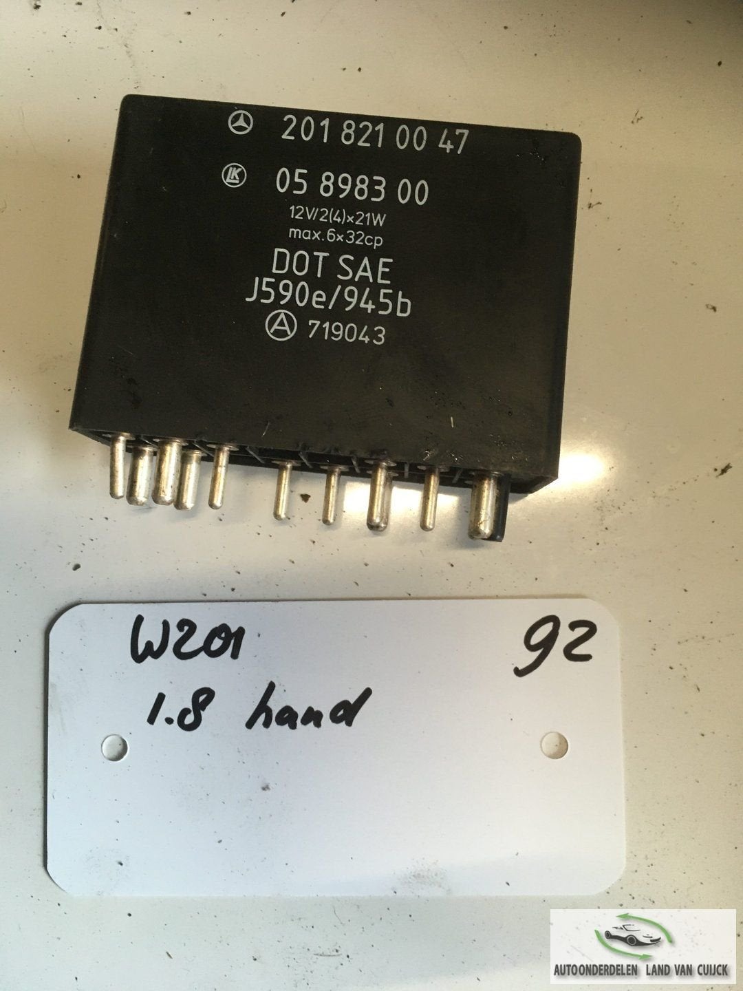 Mercedes w201 1992 1.8 handbak combi relais, Gebruikt, -, -, Ophalen of Verzenden