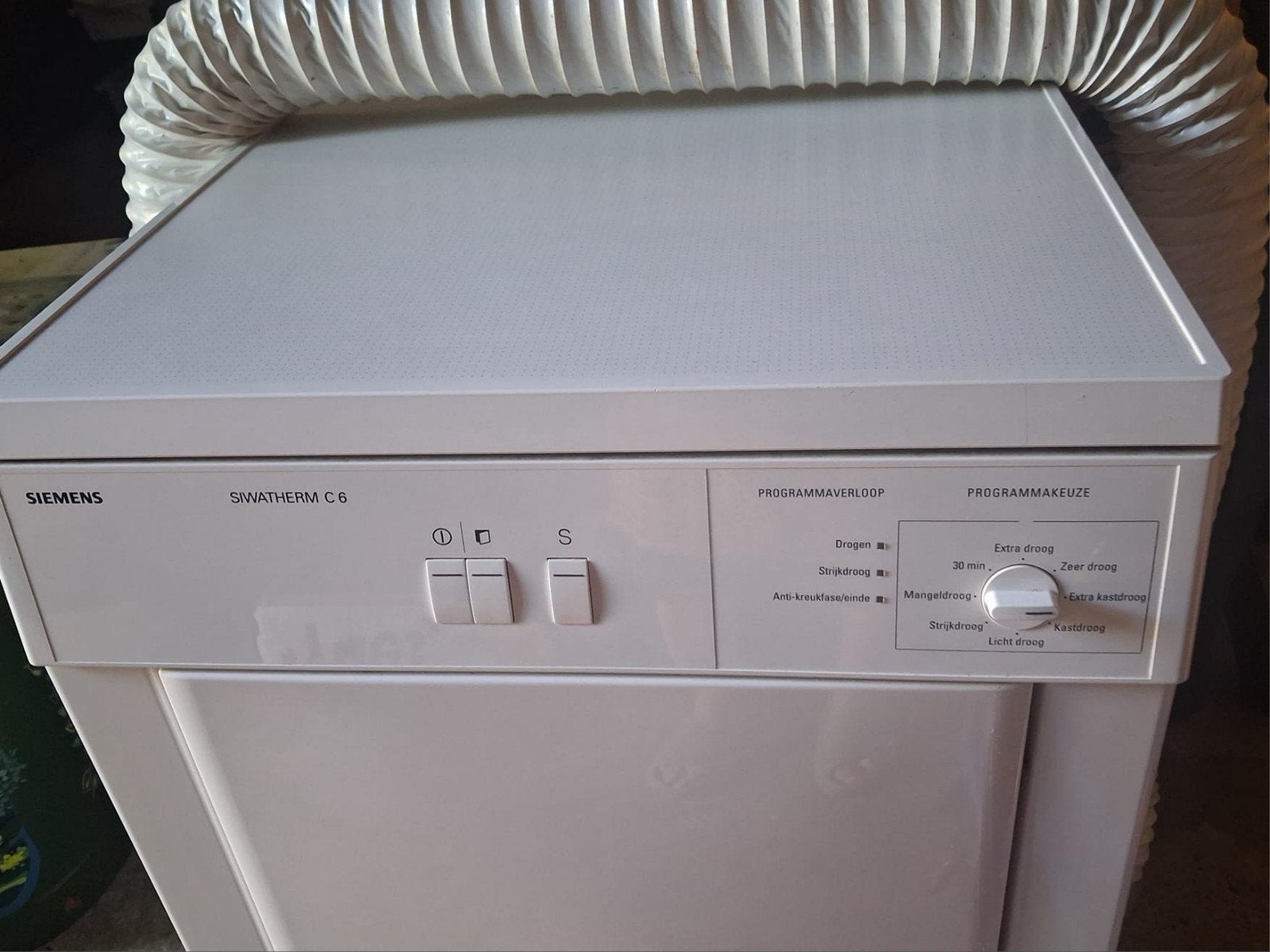 goede wasdroger met afvoerslang zie beschrijving, Ophalen, 6 tot 8 kg, Luchtafvoer, Zo goed als nieuw
