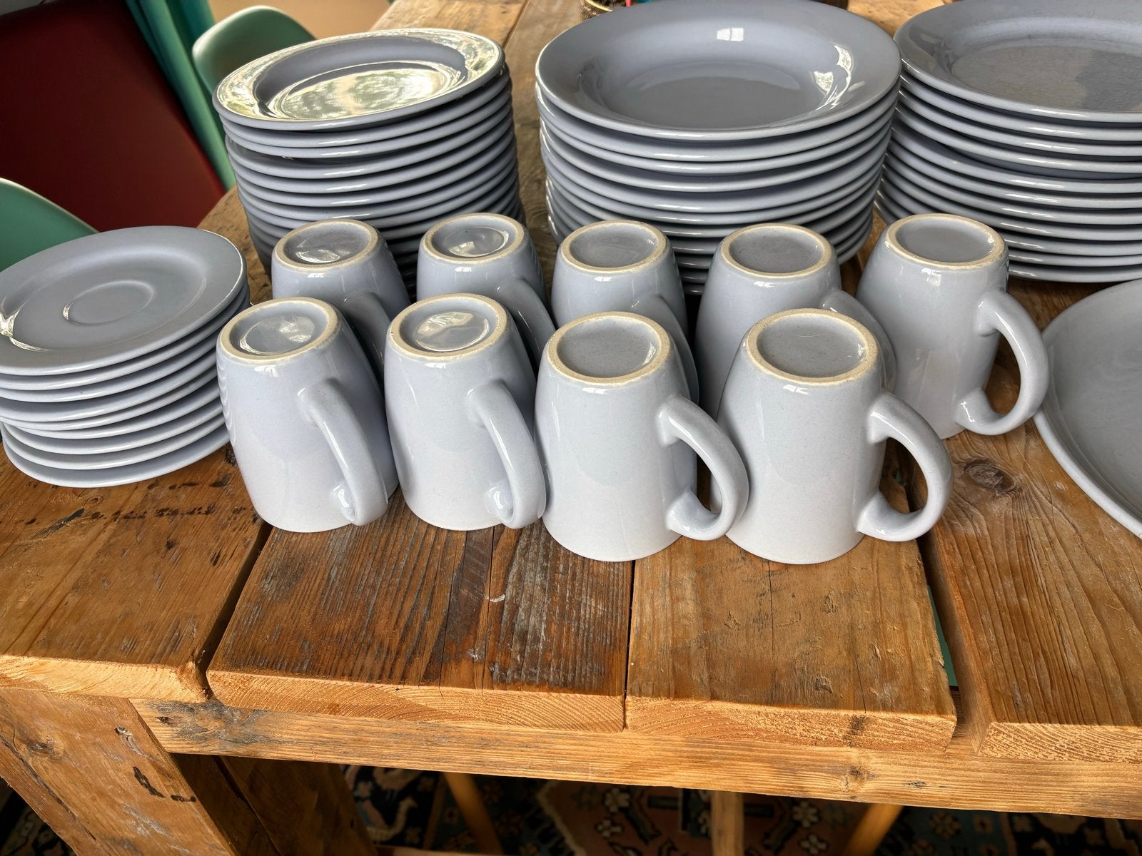 IKEA Servies - Compleet grijs servies, Gebruikt, Keramiek, IKEA, Ophalen of Verzenden