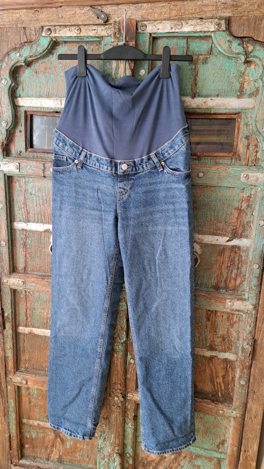 H&M Mama Zwangerschapsjeans Maat M, Maat 38/40 (M), Blauw, Ophalen of Verzenden, H&M Mama