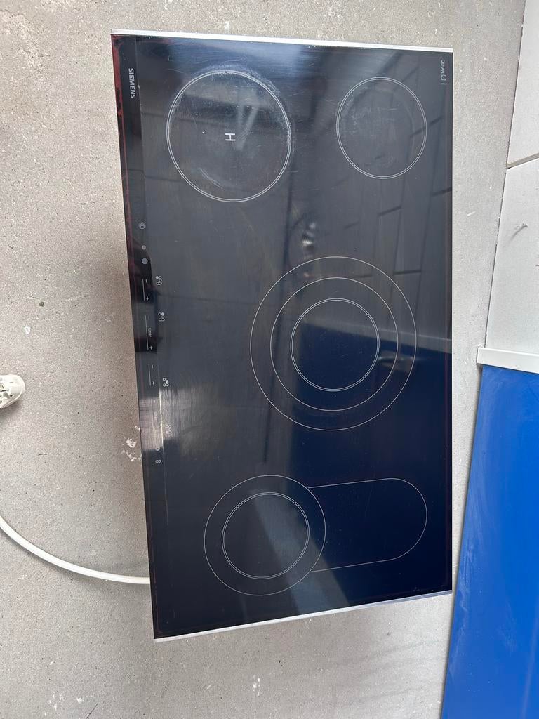 Siemens keramische kookplaat met 4 kookzones, Witgoed en Apparatuur, Kookplaten, Ophalen, Gebruikt, 4 kookzones, Vrijstaand