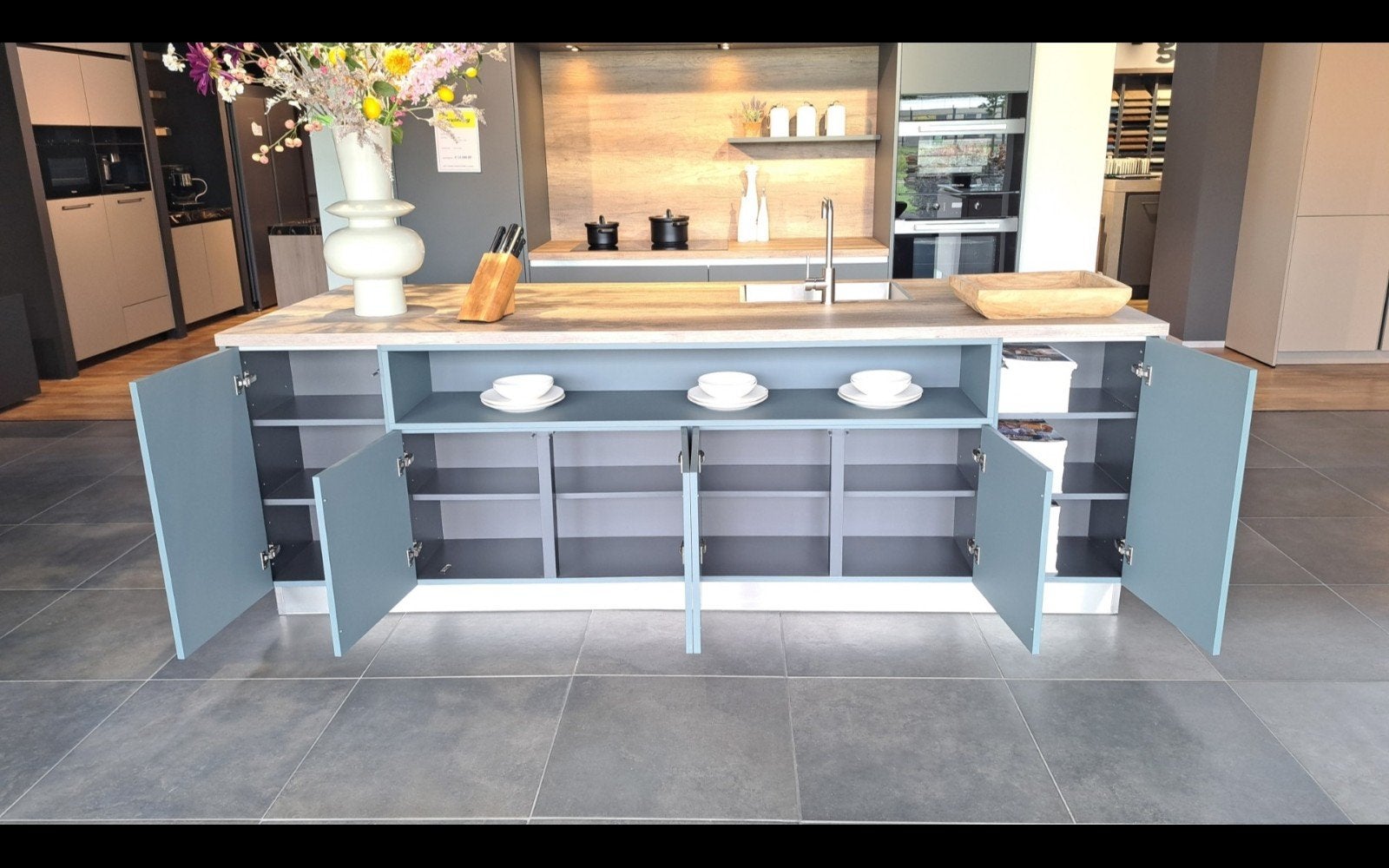 Showroom keuken met Miele apparatuur met 2 jaar garantie, Huis en Inrichting, Keuken | Complete keukens, Ophalen, Nieuw, Overige typen