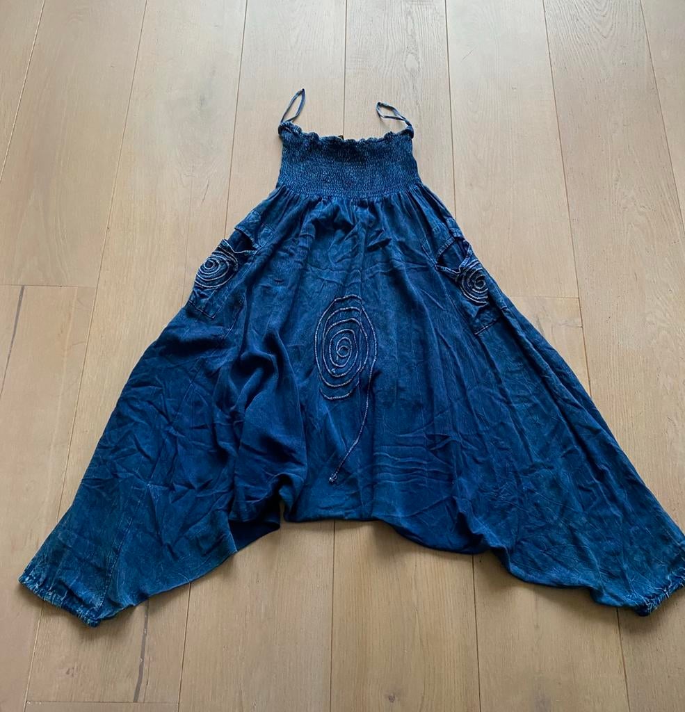 Harembroek one size, Maat 38/40 (M), Blauw, Ophalen of Verzenden, Zo goed als nieuw