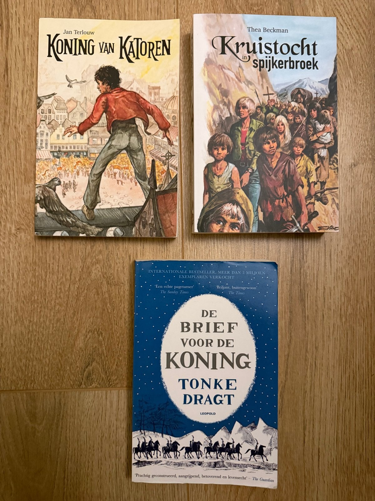 3 Jeugdboeken: Koning van Katoren, Kruistocht, Brief voor de