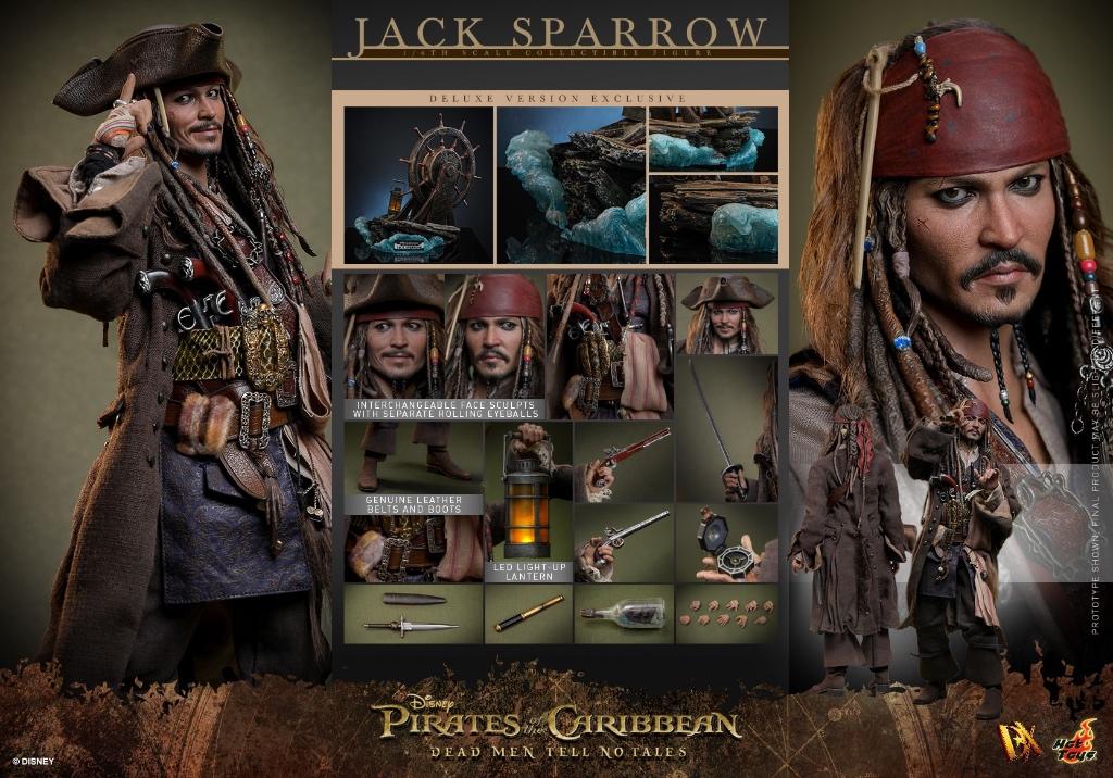 Hot Toys Pirates Of The Caribbean Jack Sparrow DX38 Nieuw, Ophalen of Verzenden, Nieuw, Film, Actiefiguur of Pop