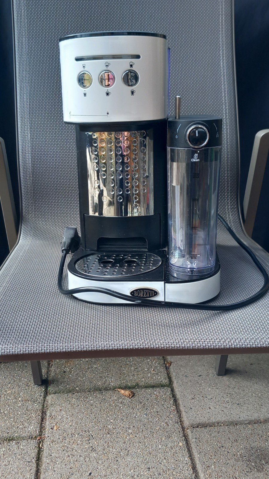 Boretti Espressomachine - Zo goed als nieuw, Ophalen, Espresso apparaat, Zo goed als nieuw, Gemalen koffie
