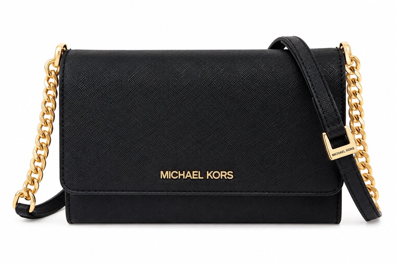 MICHAEL KORS ZWARTE LEREN CROSSBODY NEW €189,- 💖💖💖, Ophalen of Verzenden, Zo goed als nieuw, Zwart, Handtas
