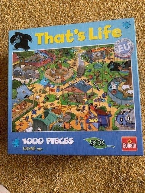 Puzzel (That's Life) De dierentuin 1.000 stukjes, Ophalen of Verzenden, 500 t/m 1500 stukjes, Zo goed als nieuw, Legpuzzel