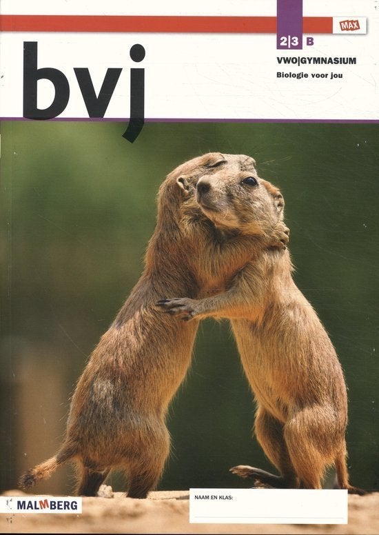 Biologie Voor Jou (bvj) 2/3B VWO | GYMNASIUM, Boeken, VWO, Malmberg, Biologie, Ophalen of Verzenden