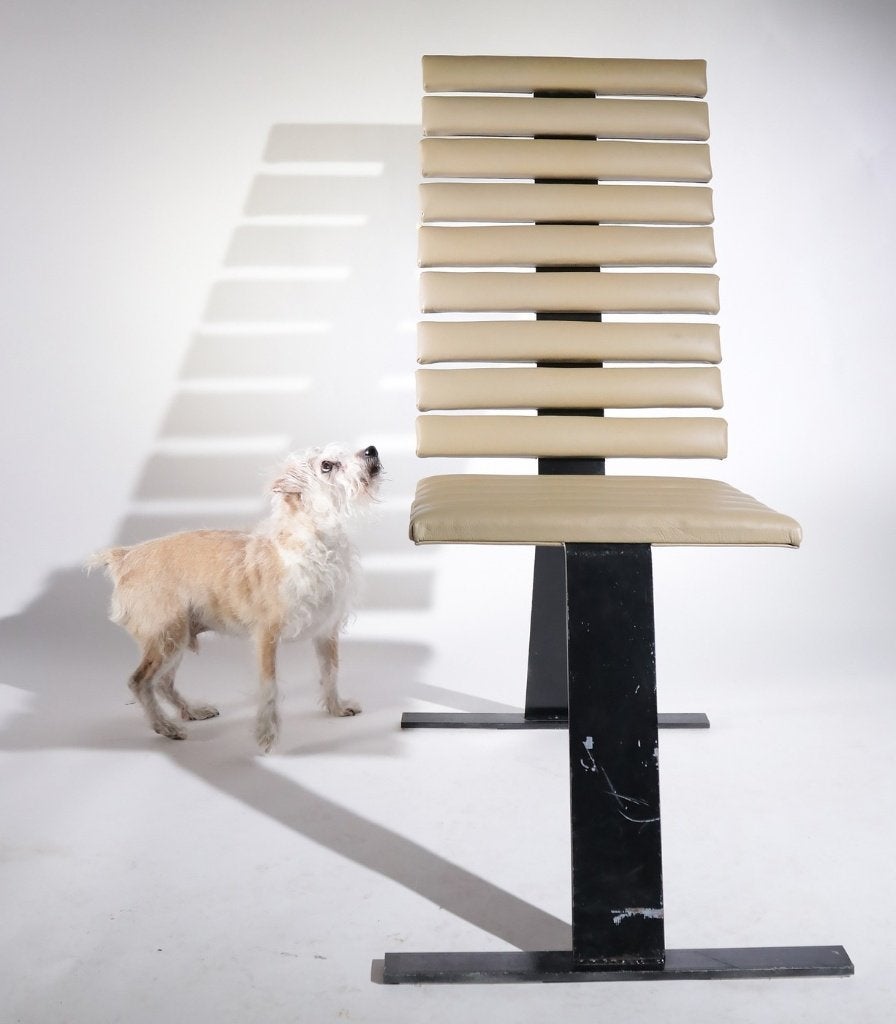 Zeldzame Midcentury Design Ribstoel Jaren 80, Huis en Inrichting, Ophalen, 75 tot 100 cm, Minder dan 50 cm, Mid-century, jaren 80