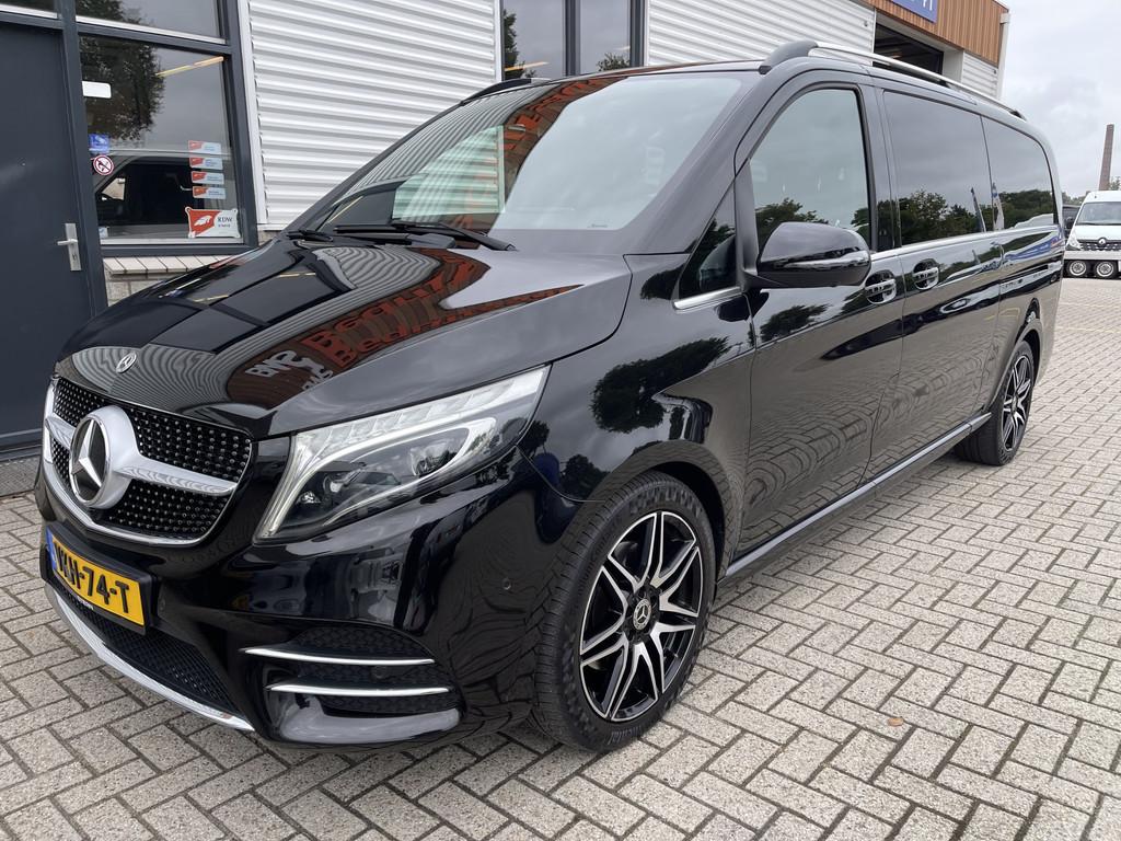 Mercedes-Benz V-Klasse 300d 237pk Extra Lang DC 5 persoons A, Achterwielaandrijving, Gebruikt, 4 cilinders, Zwart