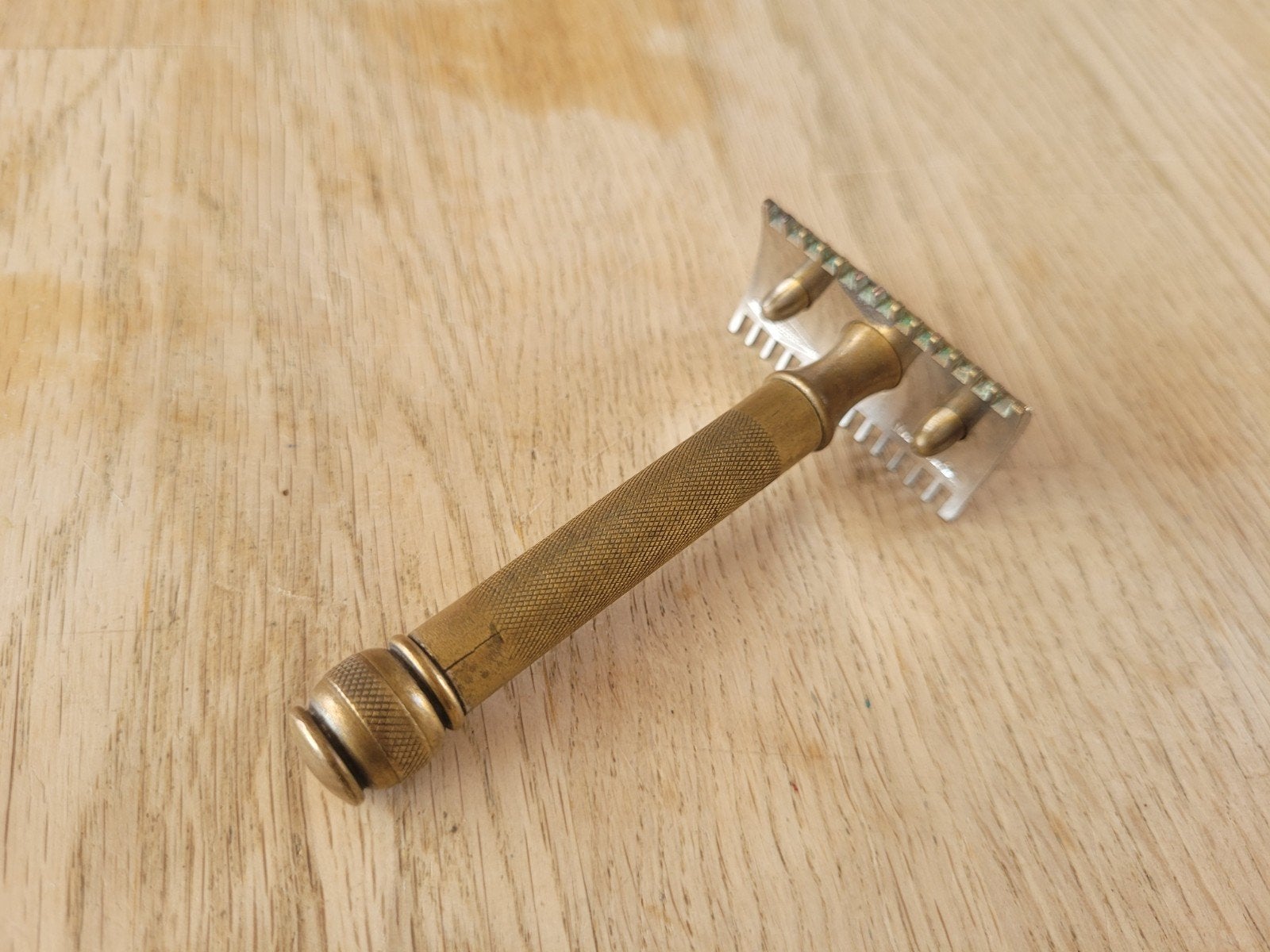 Antieke Gillette Old Type Safety Razor - Jaren 10/20, Ophalen of Verzenden