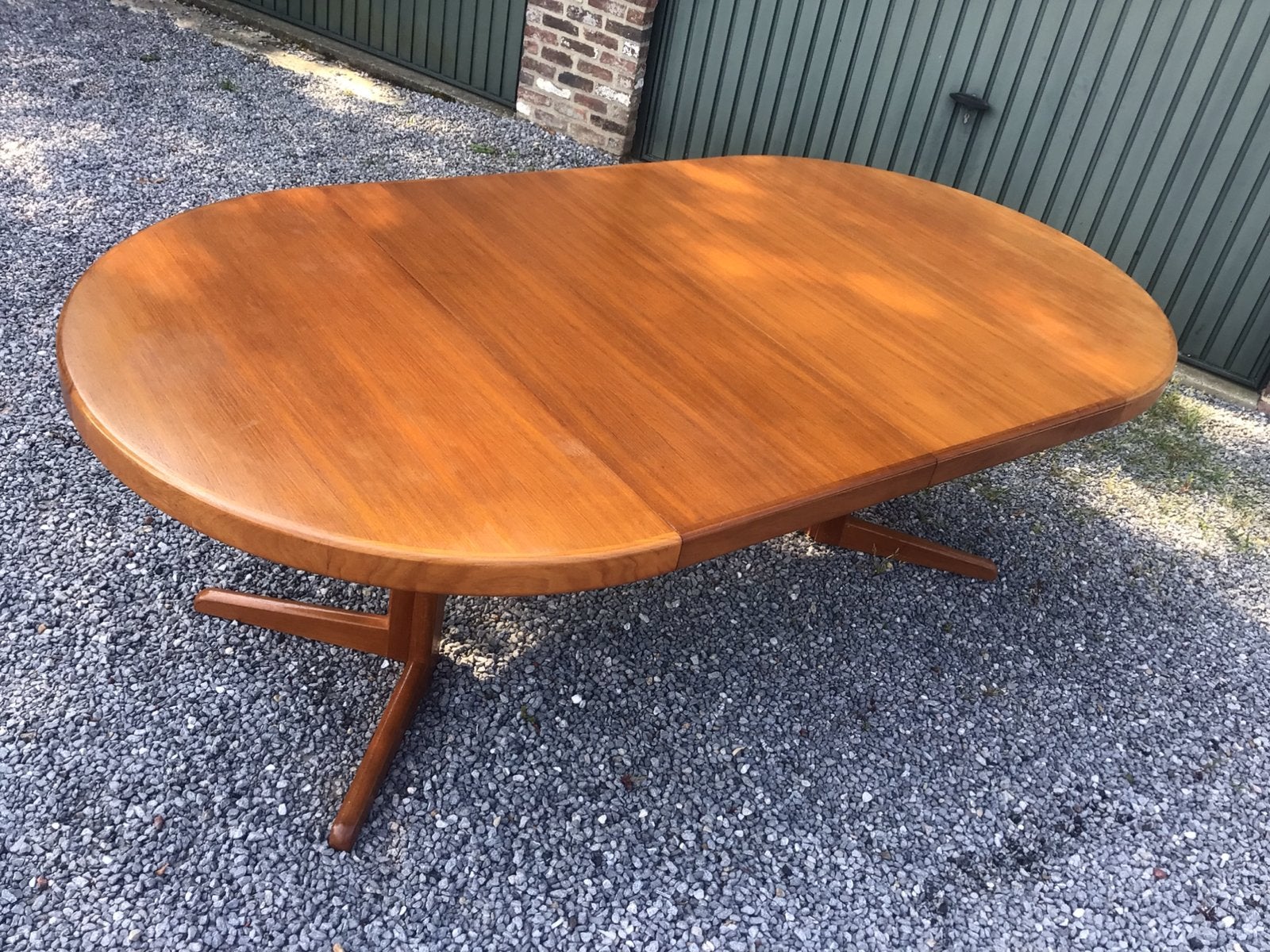 Vintage 60s Bramin Denmark Dining Table, Ophalen, Gebruikt, Ovaal