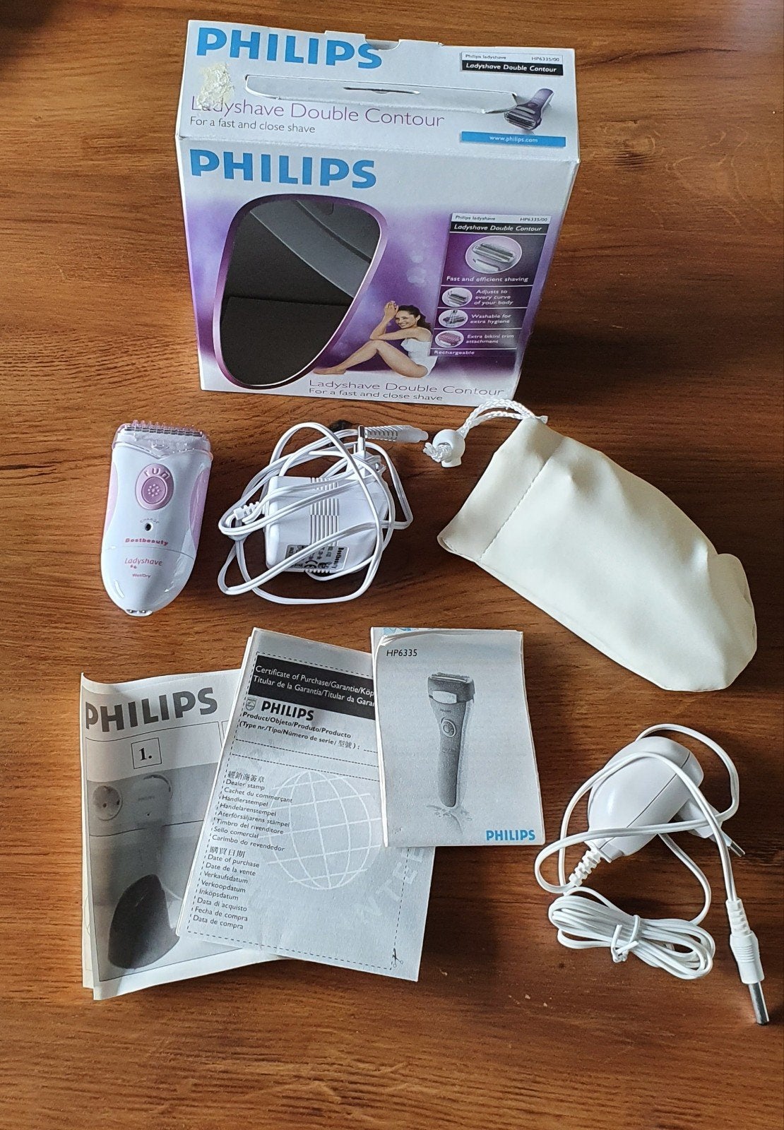 2x Ladyshave Philips compleet zgan, Ophalen of Verzenden, Zo goed als nieuw, Scheren en Epileren