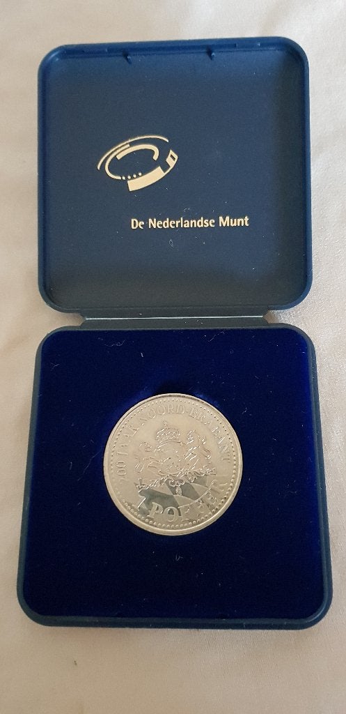 Munt 1 Poffer in origineel lux doosje, Verzenden, Vóór koninkrijk, Overige waardes, Losse munt