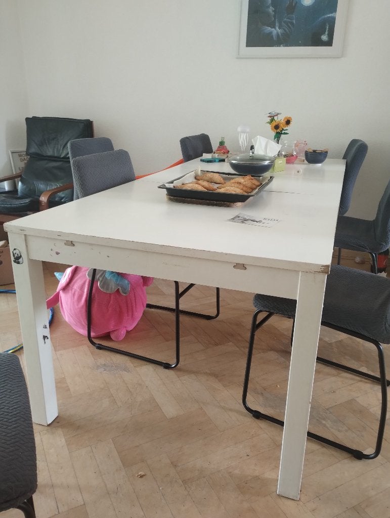 Ikea Bjursta uitschuifbaar eettafel, Ophalen, Gebruikt, 100 tot 150 cm, 50 tot 100 cm