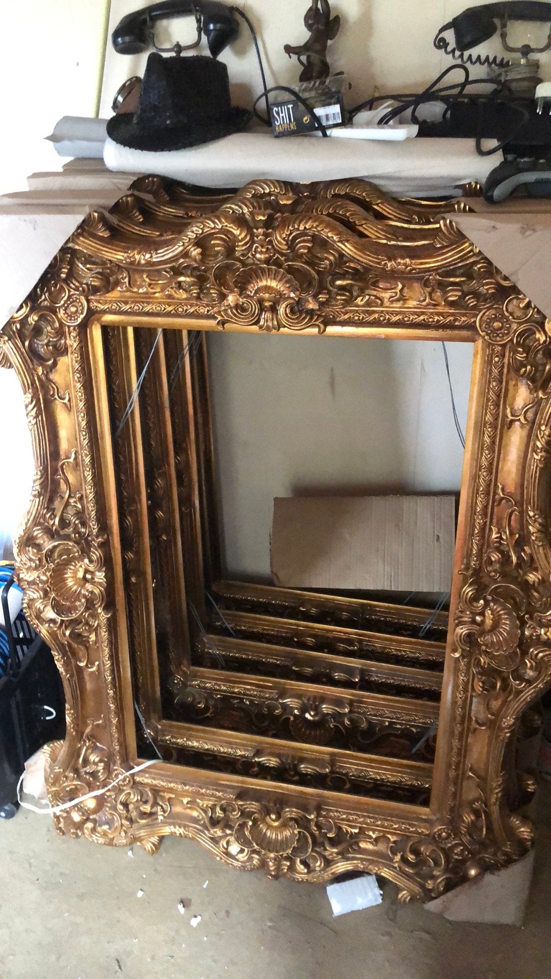 Zeer mooie antieke houten lijsten 130 cm 100, Ophalen of Verzenden, Rechthoekig