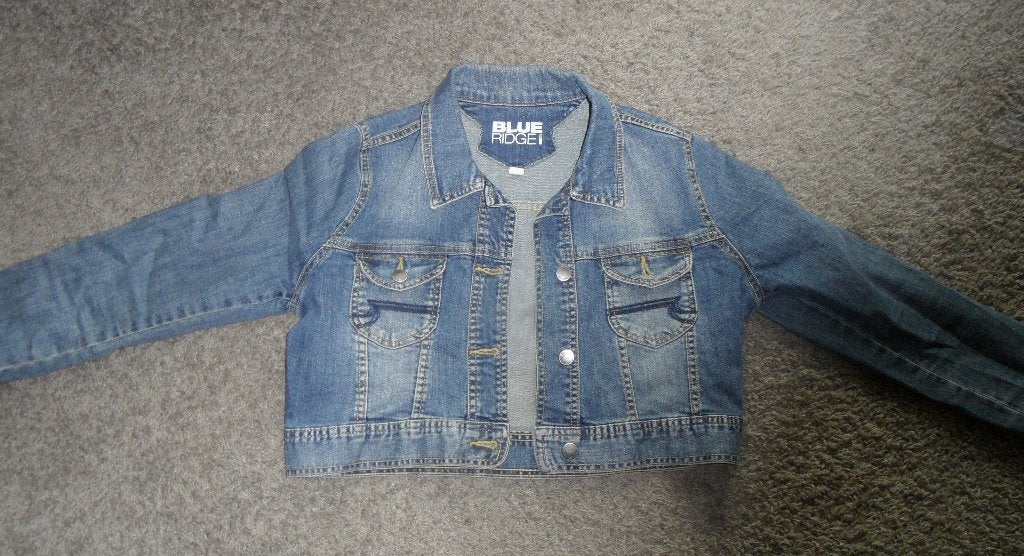 In prima staat: kort model spijkerjasje van Blue Ridge, mt L, Blauw, Maat 42/44 (L), Ophalen of Verzenden, Zo goed als nieuw