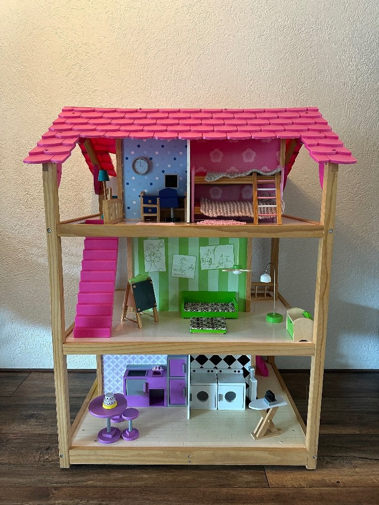 Kidkraft barbiehuis, Ophalen, Gebruikt, Poppenhuis