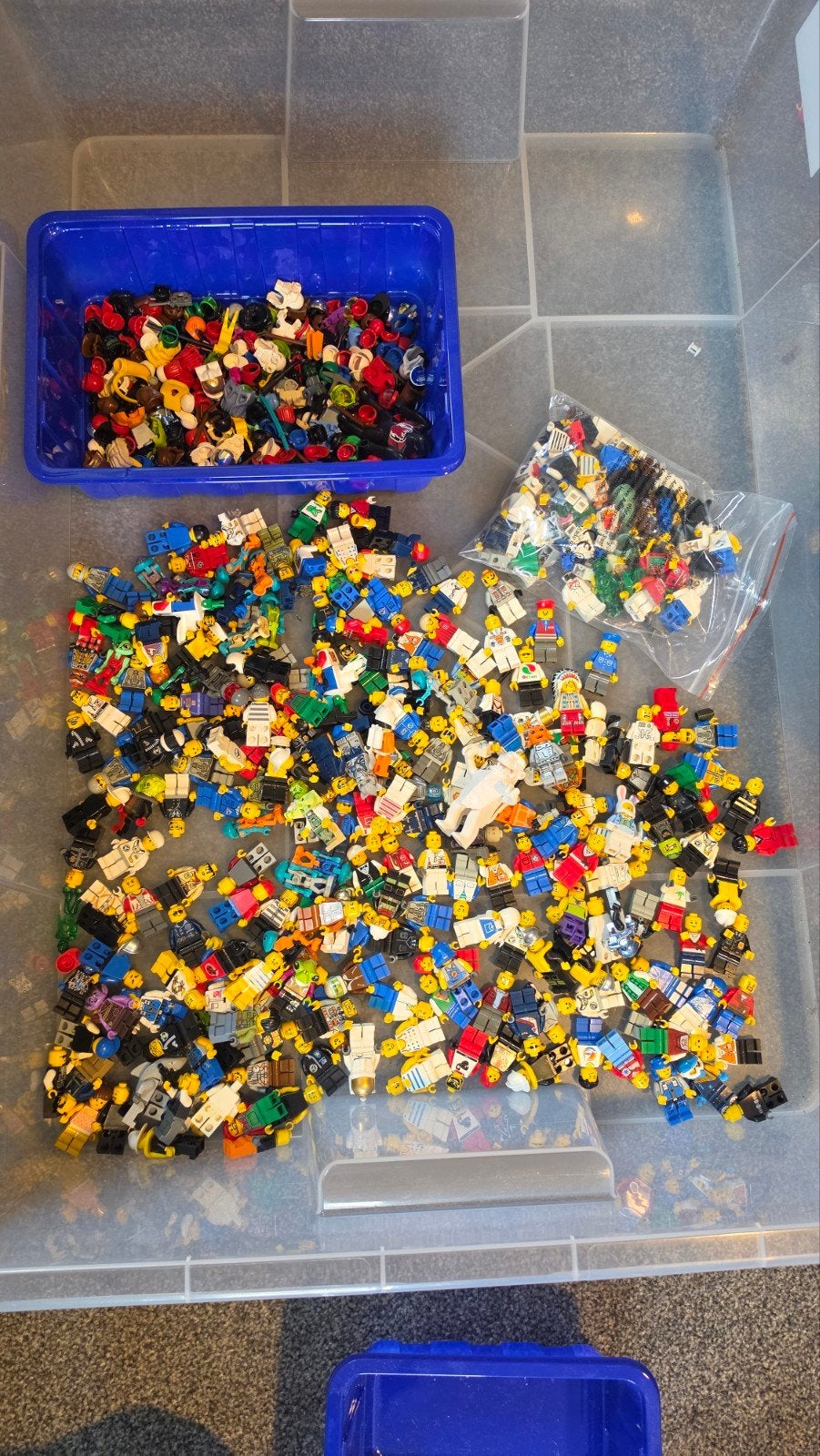 Grote partij LEGO minifiguren en accessoires, Gebruikt, Lego, Ophalen of Verzenden, Minifiguur