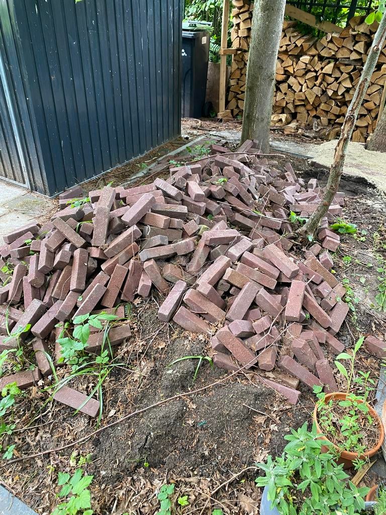 Gratis klinkers af te halen Dordrecht, Tuin en Terras, Tegels en Klinkers, Gebruikt, Klinkers, Ophalen of Verzenden, 10 m² of meer