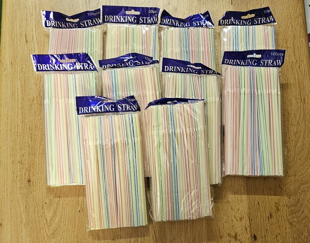 1000 Plastic rietjes, buigbaar, meerkleurig, nieuw, Hobby en Vrije tijd, Ophalen of Verzenden, Nieuw, Overige typen, Overige