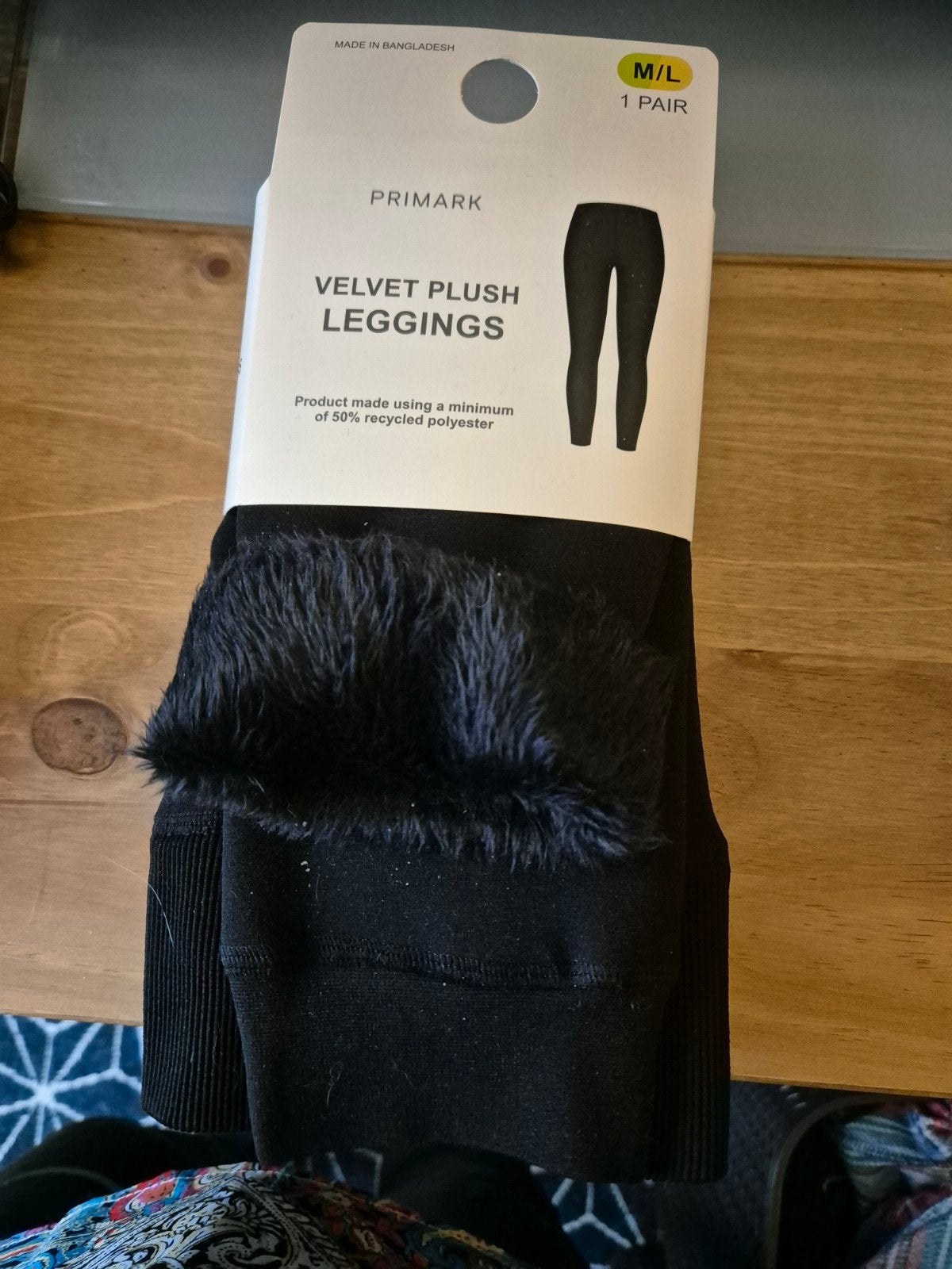 (5) Velvet plush legging, mt. M/L (NIEUW), Kleding | Dames, Legging, Zwart, Nieuw, Maat 40/42 (M)