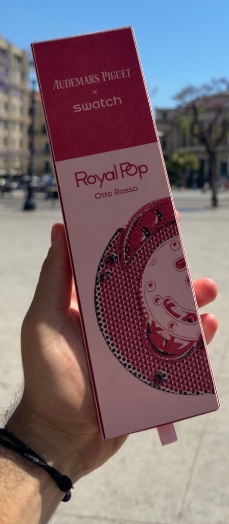 AP x Swatch Royal Pop ('Otto Rosso') [New Unopened], Sieraden, Tassen en Uiterlijk, Horloges | Dames, Kunststof, Nieuw, Ophalen of Verzenden