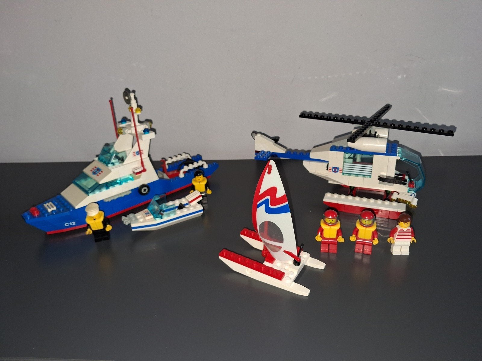 LEGO City Reddingsboot 6333 6342 Helikopter en Zeilboot Set, Ophalen of Verzenden, Gebruikt, Overige merken