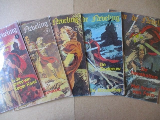 w0135 huon de neveling 1 t/m 9, Meerdere stripboeken, Ophalen, Gelezen