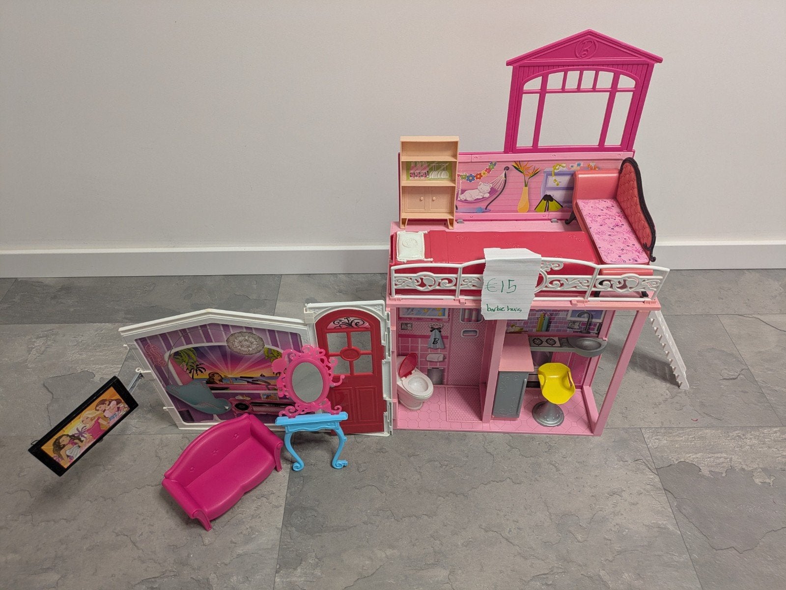 Barbie huis, Ophalen, Gebruikt, Poppenhuis