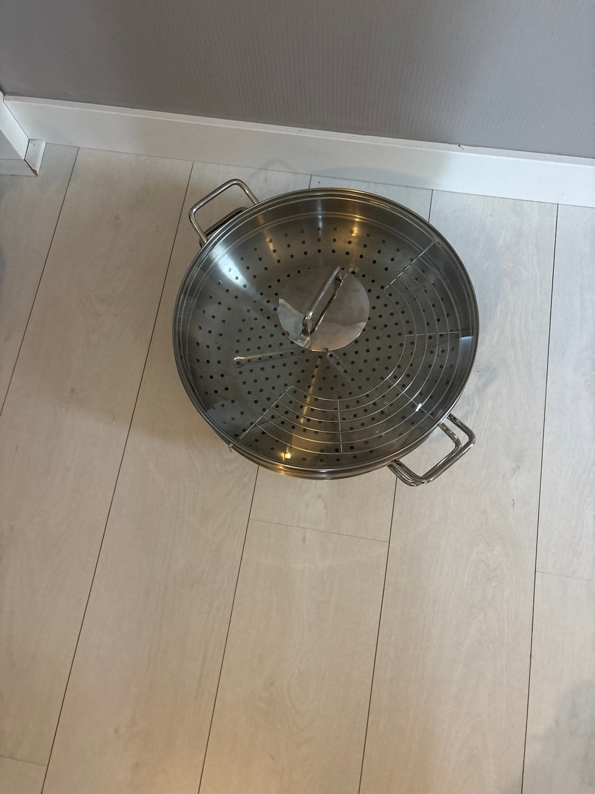 WMF Kookpan met Stoomfunctie - RVS, Met deksel, Ophalen of Verzenden, Zo goed als nieuw, Kookpan